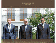 Tablet Screenshot of baumann-banquiers.ch